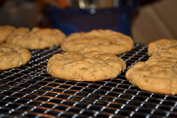 PB Sandwich Cookies on Rack