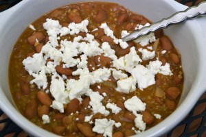 DSC_0451 Pinto Beans & Goat Cheese